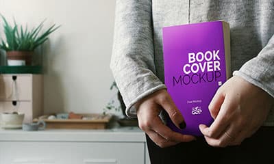 Book Cover Mockup PSD Free Download