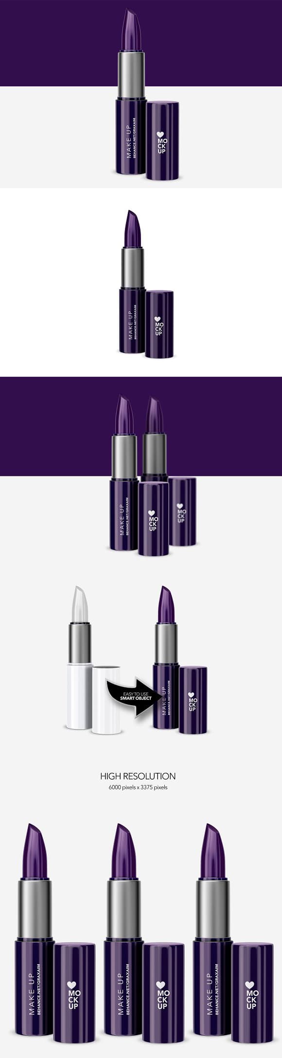 Cosmetics Lipstick  Photoshop Mockup