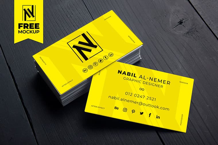 Download Free Business Card Mockup Psd Mockups Free