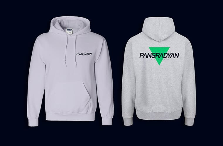 white hoodie mockup front and back