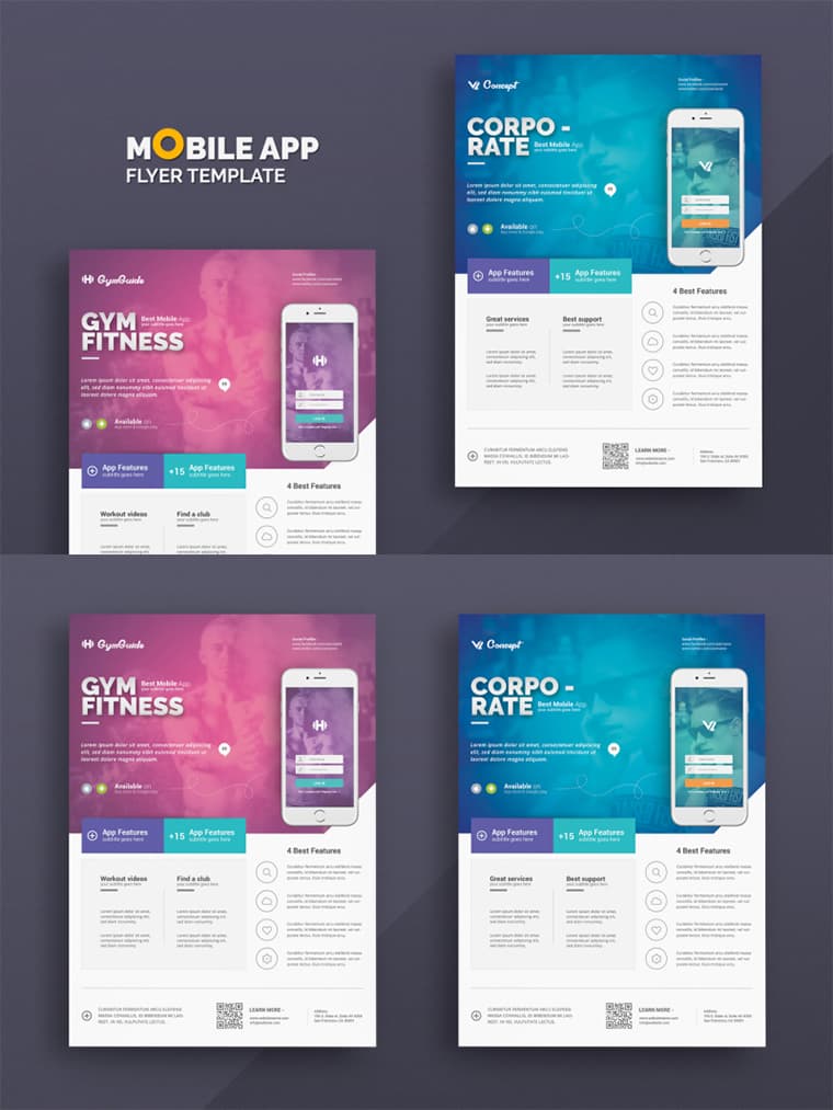 Free Mobile App Promotion Flyer Templates 3510833