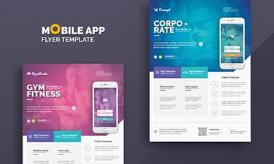 Mobile App Promotion Flyer Templates Free Download