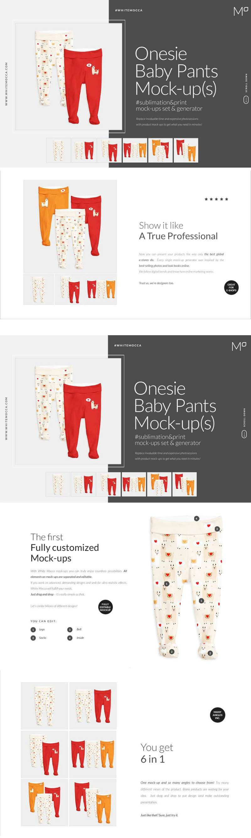 baby clothes mockup free