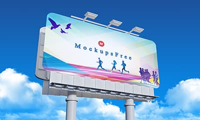 Free Outdoor Advertising Billboard Mockup PSD template design