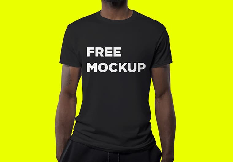 Best Man Wearing T-Shirt Mockup template PSD Free Download – Mockups Free