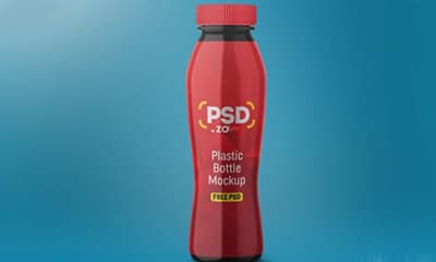 Plastic Bottle Mockup PSD Free Download