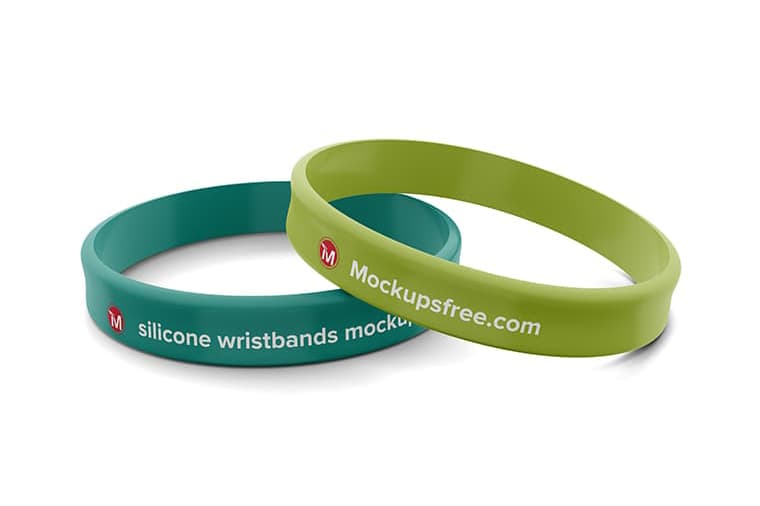 Download Free Silicone Wristbands Mockup Psd Mockups Free