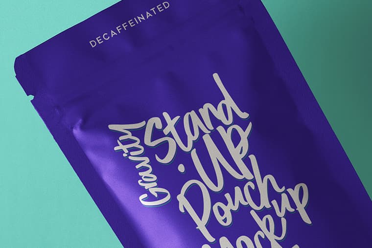 Free Stand-Up Psd Pouch Packaging Mockup