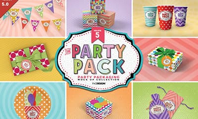 Vol.5 Party Packaging MockUps 3733897