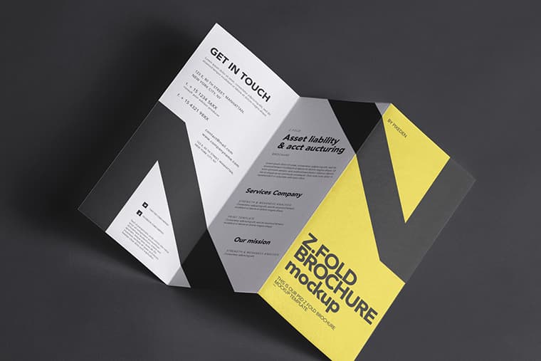 Z-Fold Brochure Mockup